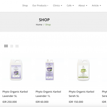 Web E-commerce - Phyto Organic