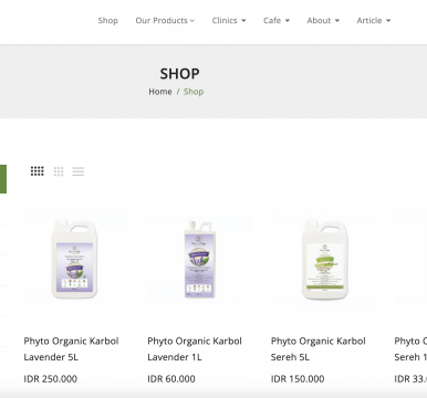 Web E-commerce - Phyto Organic