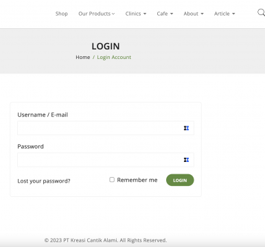 Web E-commerce - Phyto Organic